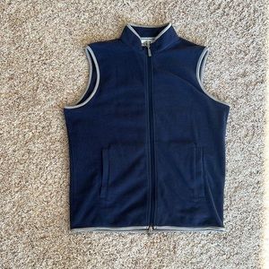 Peter millar fleece vest medium blue